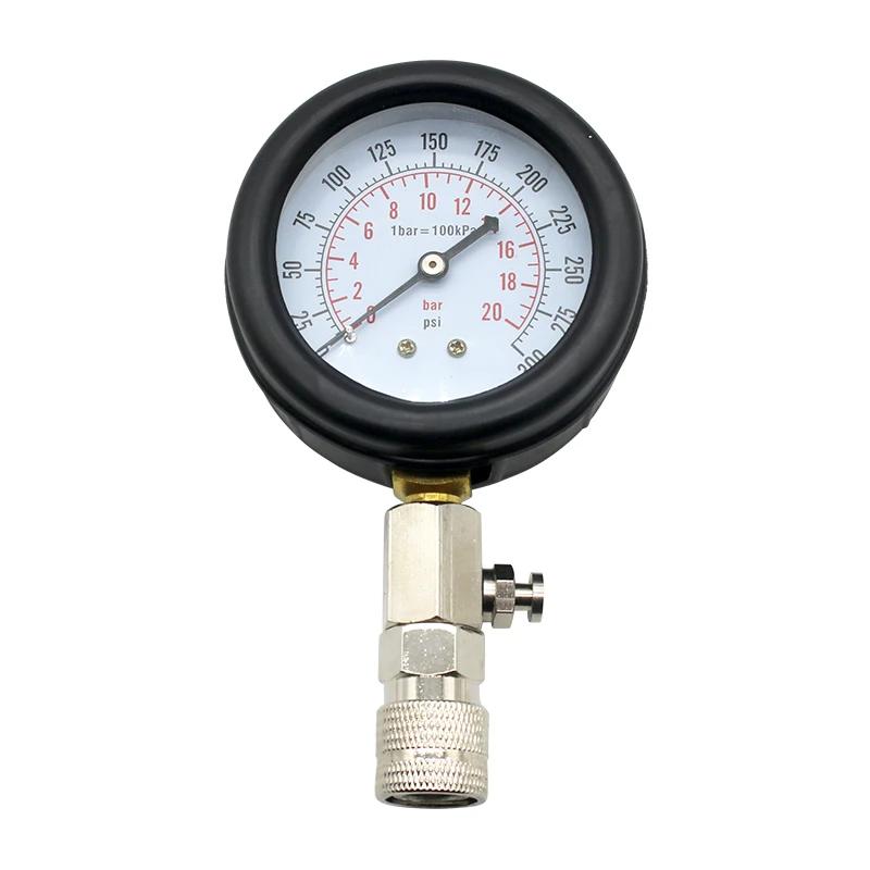 Professional AUTO TOOLS Petrol Engine Cylinder Compression Gauge Tester Kit Cylinder Tester With M10 M12 M14 M16 M18