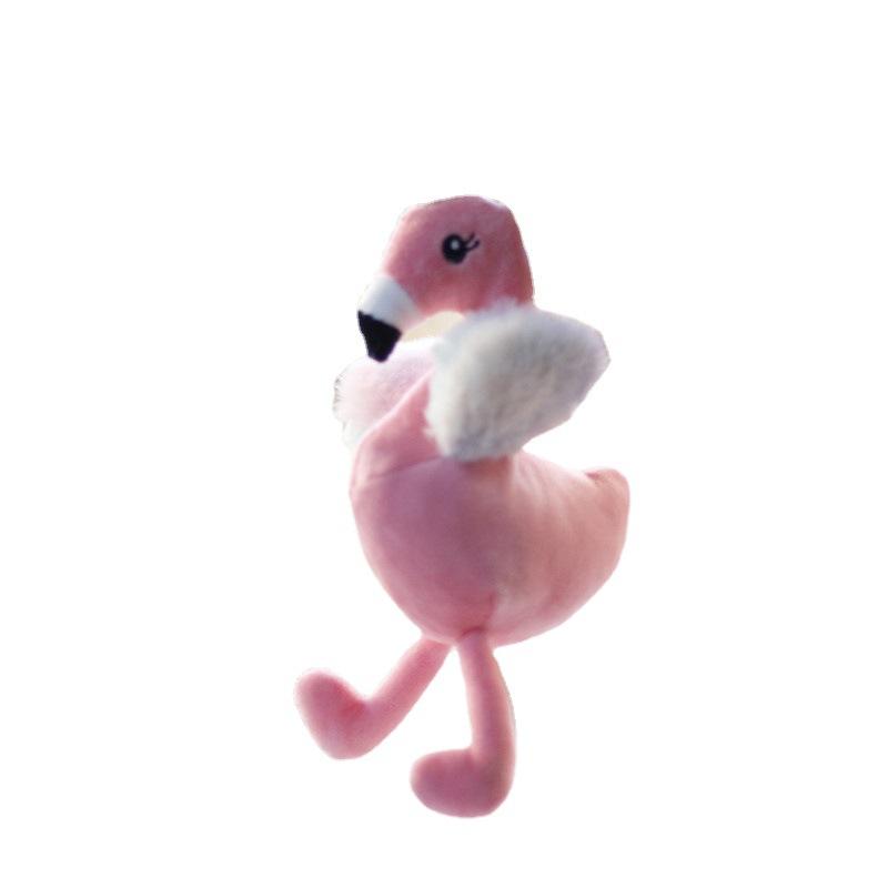 Cute Ins Flamingo Pendant Plush Toys Small Mini Doll Bag Hanging Ornament Keychain Doll