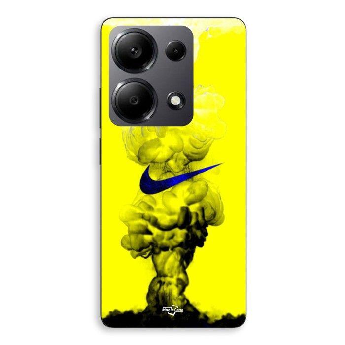 Coque de téléphone - MANIACASE - Xiaomi Redmi Note 13 Pro 4G - Silicone - Souple - Nike Bold jaune