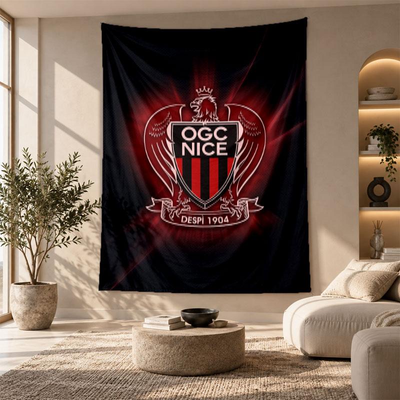 Decorative Tapestry,OGC Nice FC Printed Wall Art, Lightweight Wall Hanging For Bedroom Background