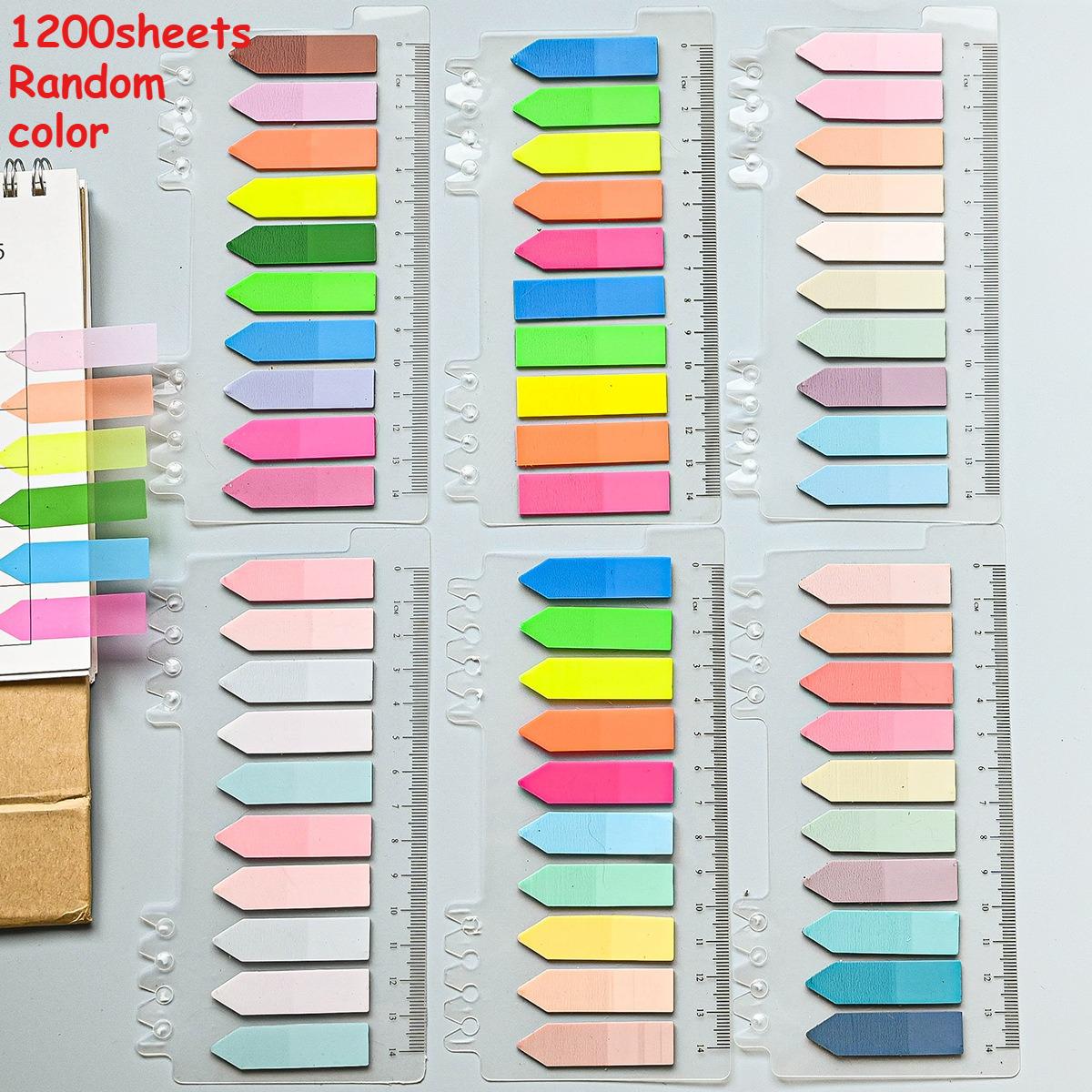 1200 листов Стрелки Индексные Наклейки/Этикетки. Универсальные этикетки, Для маркировки записей, Этикетки-указатели для документов, Пишущие, Пластиковые