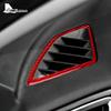 Real Carbon Fiber For Mazda 3 Axela 2014 2015 2016 2017 2018 LHD RHD Car Dashboard Both Side Air Outlet Accessories Sticker gbmqn50