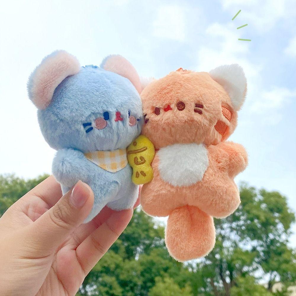 Stuffed Animal Plush Magnetic Keychain Hanging Ornament Stuffed Pendant Holiday Gift