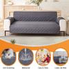 1/2/3/4 Seat Waterproof Sofa Cover for Pets and Kids Living Room Non-Slip Armchair Couch Slipcovers Dog Sofa Protector Mats Gray