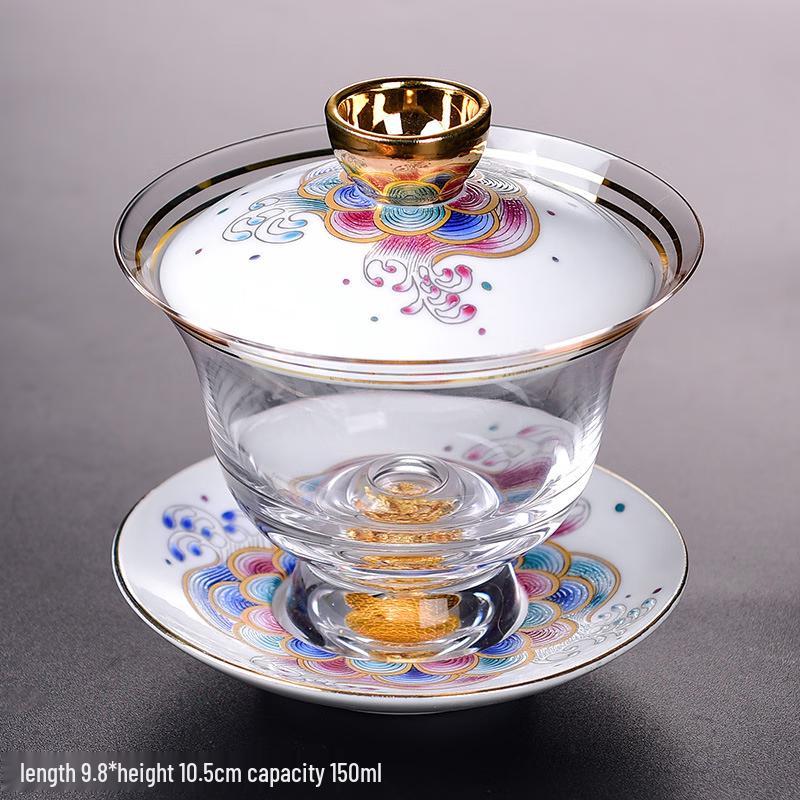 Xumu Xuan Enamel Glass Gaiwan Teacup