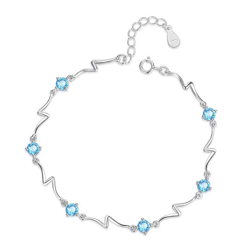 925 Silver Beautiful Stars Bracelets for Women Korean Designer Party Wedding Fashion Jewelry Holiday Gifts