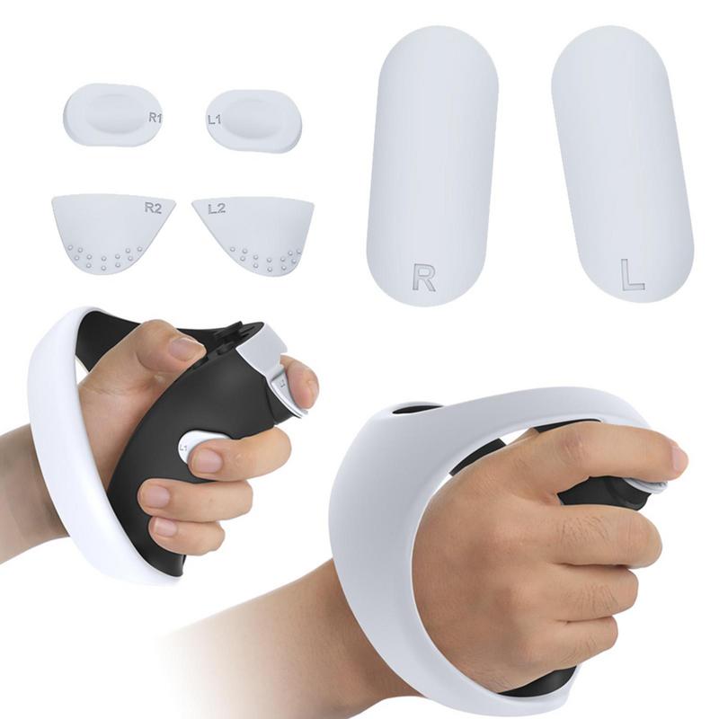 6Pcs/Set Grip Covers For Ps Vr2 Easy To Install Non-Slip Silicon Protective Pad For Ps Vr Gamepad Grip And Keys Accessories Kit