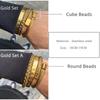 Luxury 3pcs /Set Stainless Steel Bracelet Hip Hop Men Jewelry Roman Number Charm Gold Color Jewelry For Men Pulseira Bileklik
