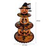 2024 Halloween Alzata per Torta Zucca Fantasma Alzata da Tavolo per Cupcake Halloween Decorazioni per Torta Toppers Buon Halloween Articoli per Feste