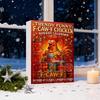 Caw-F Advent Calendar 2025 Chicken Ornaments 24-Day Countdown Box Christmas Tree Hanging Decor Multifunctional Holiday Decoration for Kids