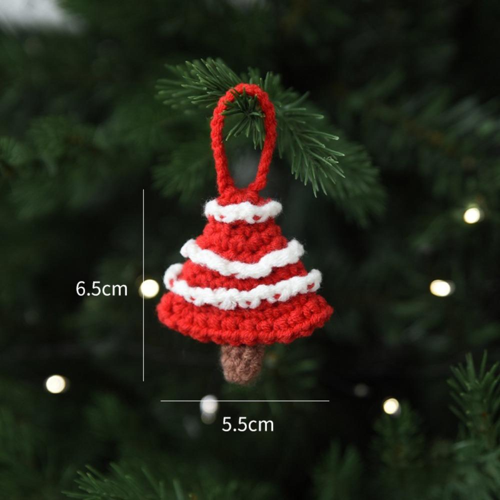 Handmade Christmas Tree  Pendant Santa Claus Mini Woolen Decor Premium Hanging Ornament  Versatile