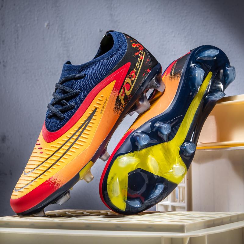 New Men Football Boots Ankle Professional Non-Slip TF/FG Soccer Shoes Boys Sneakers Match Comfortable Sports Shoes Unisex