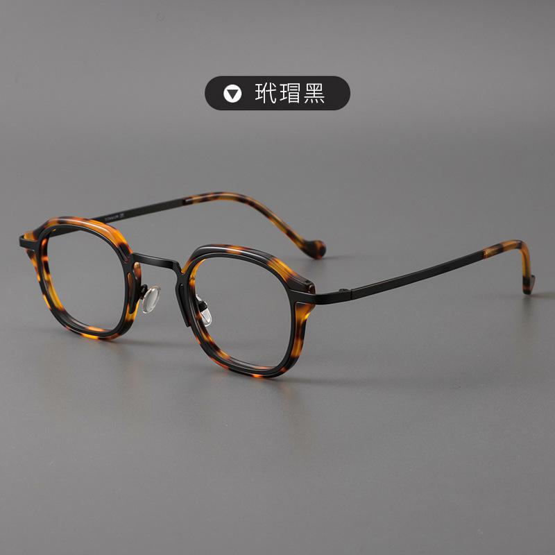 

Pure Titanium Small Size Ultra Light Glasses Fashion Vintage Polygon Eyewear 2023 New Optical Prescription Eyeglass Man Woman