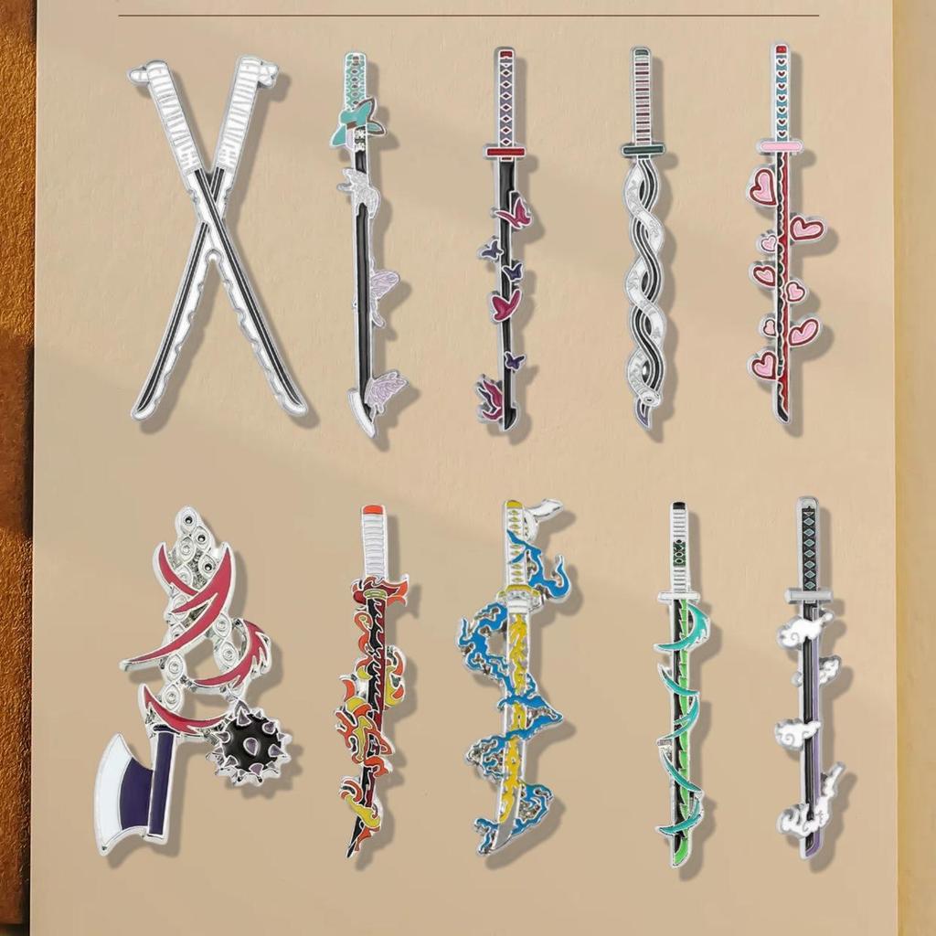 Creative Demon Slayer Anime Character Alloy Brooch Badge