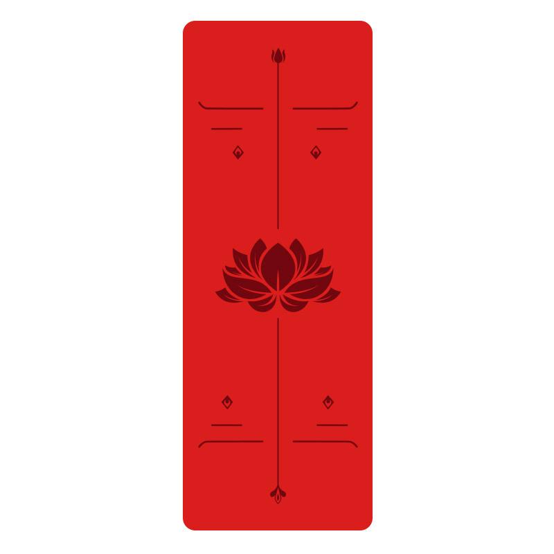 5Mm Natural Rubber PU Yoga Mat Thickened Non-slip Professional Position Line Yoga Mat