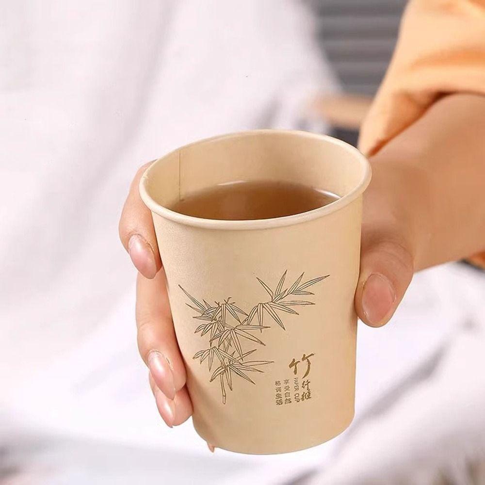 Food Grade Disposable Paper Cups Thickened Water Cup Multifunctional Tea Coffee Cup  Coffee