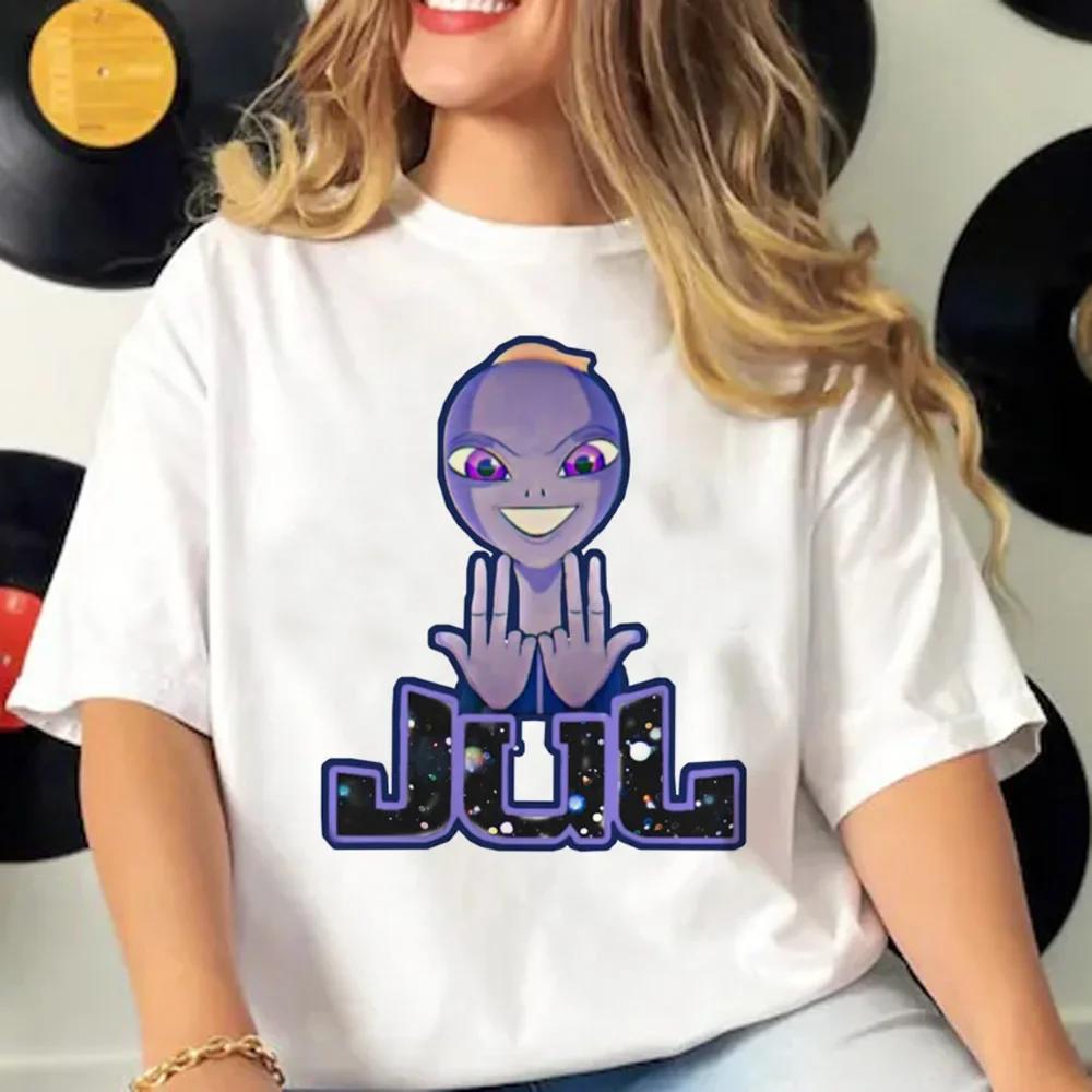 High Street Jul Tee Women Summer Stretchy Designer Y2k Tshirt Girl Harajuku Designer Clothing Women Unisex T Shirt S