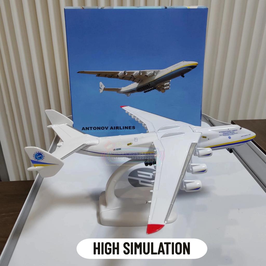 1/400 Ucraina Antonov AN225 Mriya Replica Aereo Hercules Modello Aereo Scala Aviazione Miniatura Arte Bambino Ragazzo Regalo di Natale Giocattolo