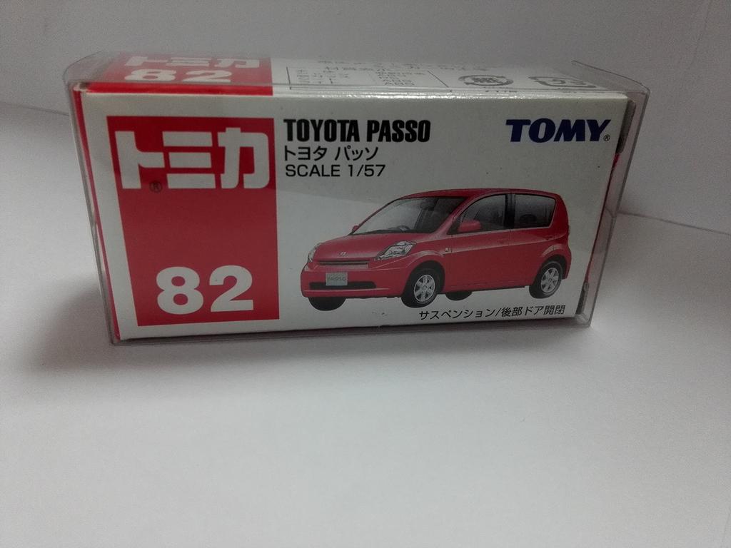 Vyprodaná Tomica Toyota Passo RE My Shop s průhledným obalem CMC č. 82