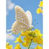 DIY Pearl Painting Set Butterflies and Flowers Pattern Home Decoration Handmade Sticky Diamond Creative Canvas Pearl Art Painting Crafts Perfect Gift