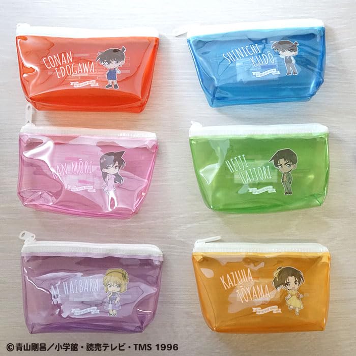 Detective Conan Colorful Clear Pouch 10 Pieces Candy Gum & (Full Set)