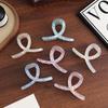 Minimalist Mother-of-Pearl Mermaid Hair Clip: Elegant Ponytail and Shark Clip Accessory