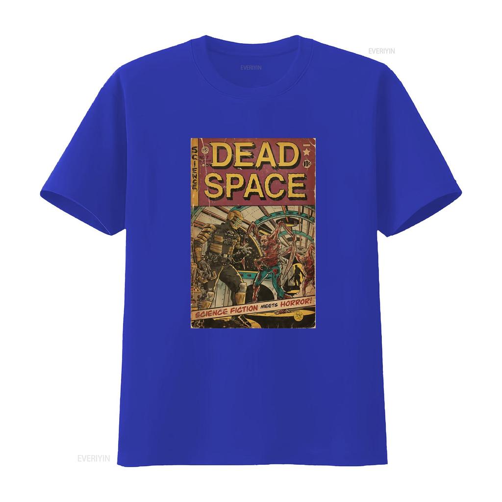 Dead Space Science Fiction Horror Comic Cover Fan Art Classic T Shirt vintage Washed Top For Everyday Wear Slightly Casual