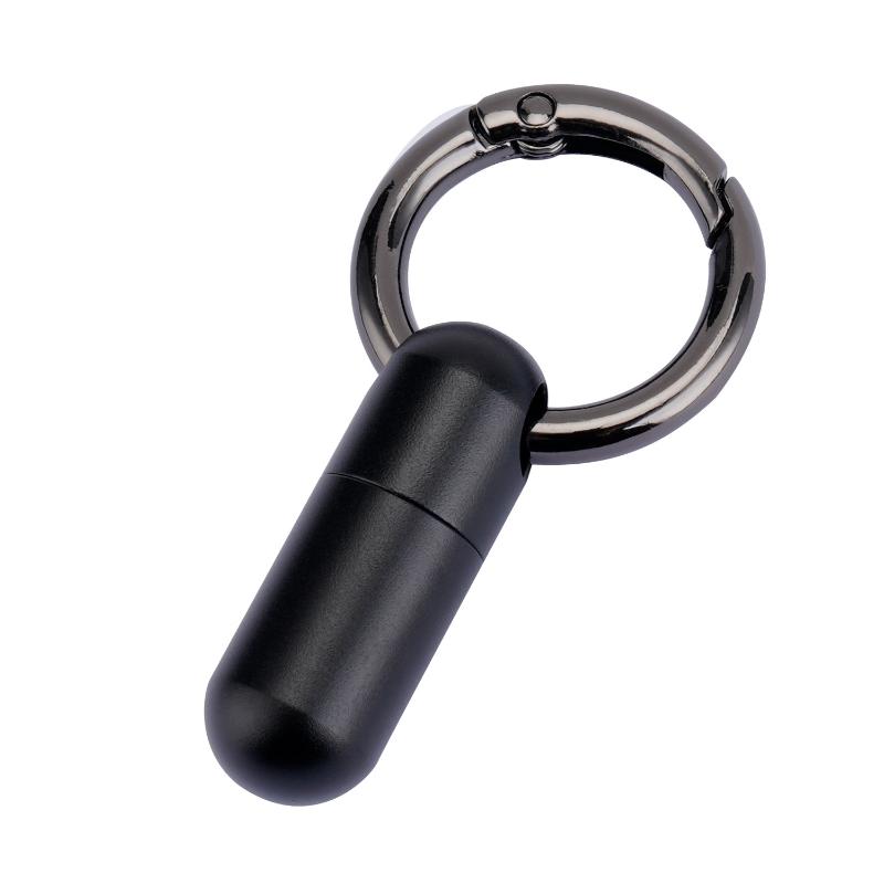 Aluminum Alloy Waterproof Bunker Portable Small Pill Box Sealed Keyring Mini Carry-On First Aid Pill Bottle