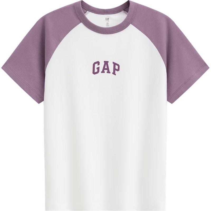 Gap Kids' Logo Cotton Raglan Short Sleeve T-Shirt