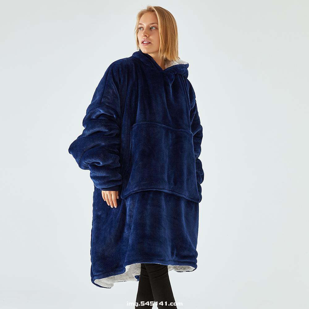 Invierno Manta Para Las Mujeres Con Capucha Manta De Lana Con Mangas De  Gran Tamaño Mantas De Felpa De La Capa Caliente Esponjoso Con Capucha De La  Sudadera De Mantas comprar en