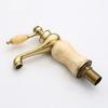 Bathroom Brass and Jade Basin faucet Bathroom Basin faucet Sink Mixer Tap Gold Sink Bath Basin xx