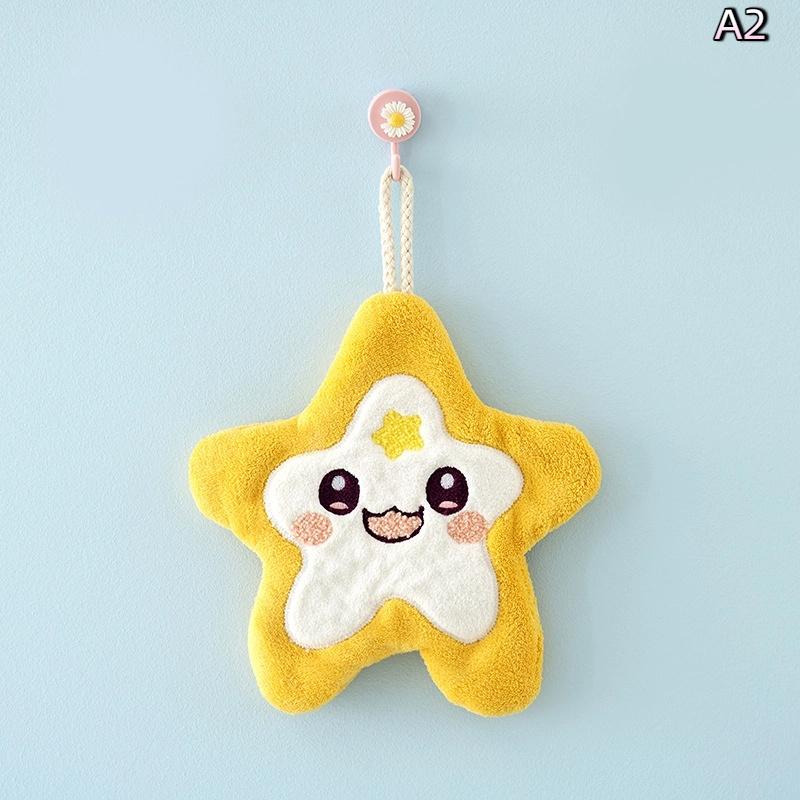 

Мультяшное полотенце для рук с морским организмом, быстросохнущее кухонное полотенце, чистящая тряпка, впитывающее подвесное полотенце из кораллового вельвета, ванная