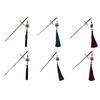 Stylish Hair Clip Swords Shaped Tassels Hair Barrette Alloy Texture Hair Accessory Hairpin Present for Swords Enthusiasts