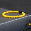 Adjustable 4mm Chakra Beads Bracelet Mini Natural Stone Agats Lava Tiger Eye Beaded Bracelets & Bangles Women Men Gift Jewelry