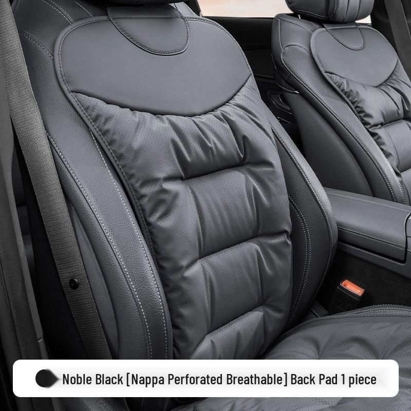 Luxury Nappa Leather Non-Slip Car Seat Cushions for Five-Seater - Thickened Design for Front and Rear Seats