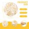 50 Pcs Gold Foil Placemat 13" Round Single Use Metallic Gold Foil Gauze Placemat Disposable Tableware Mats for Party Home Decor