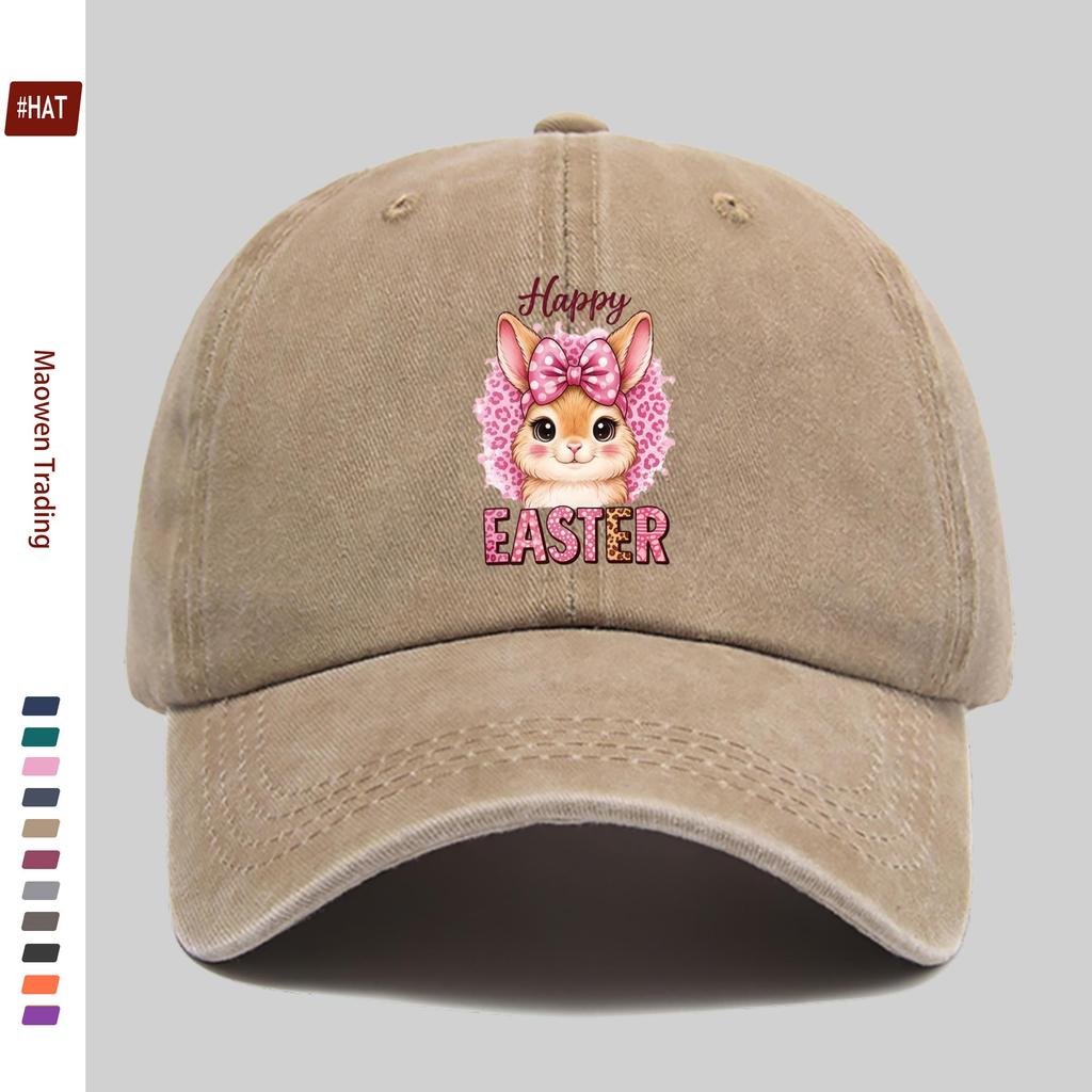 Pc Leopard Print Background Cartoon Alpaca Print Baseball Cap Fresh And Playful Style Sun Hat Comfortable And Lightweight Tru