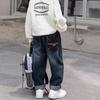 Pantalones Holgados Vaqueros para Niño Pantalones Coreanos Vaqueros Casuales para Niños
