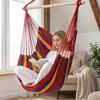 Portable hammock with straps is suitable for backyard porches and indoor/outdoor use