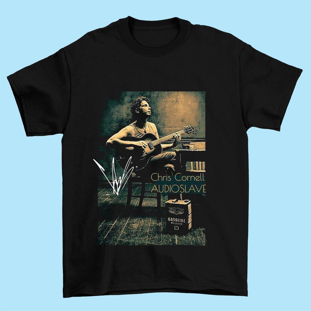 Singer CHRIS CORNELL Signature T Shirt Black Short Sleeve All Size S-4XL