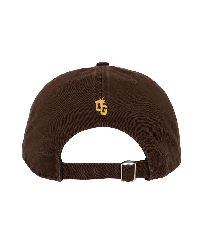 Yunibeoseugameonteu Universe Sign Long Bill Washed Cap_Brown