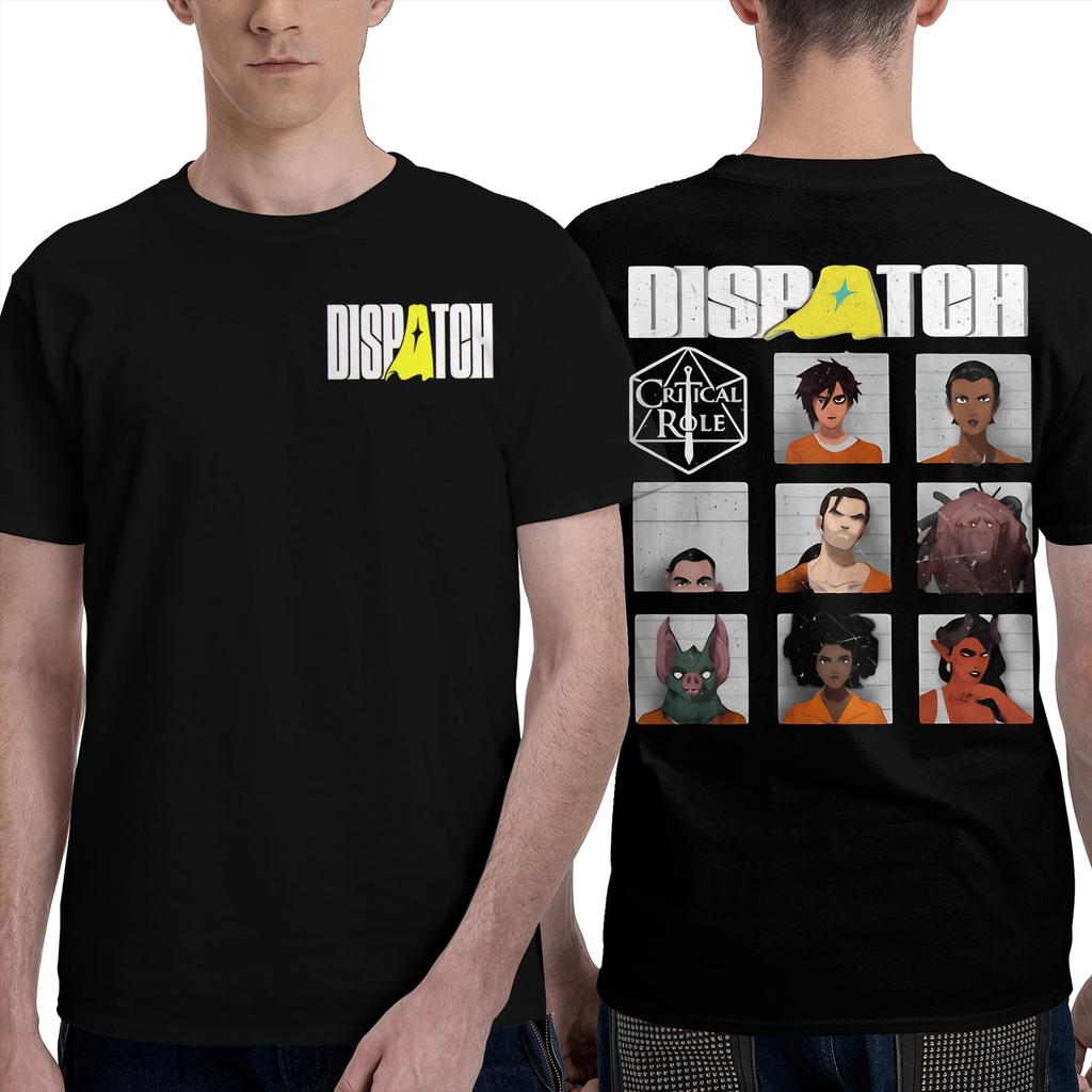 Vintage Dispatch Video Game T-Shirts Men Women's Pure Cotton Tees Shirt Unique Clothing