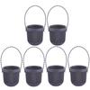 6pcs Flower Pots Hanging Planter for Succulent Plant Wall Mounted Mini Planter with Removable Handle Office Decorations