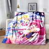 This 3D Printed Pretty Cure Soft Plush Blanket Is Made of Flannel and Is Suitable for Use In Living Rooms, Bedrooms, Beds, Sofas