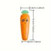 1 set of creative cartoon carrot tableware, children's fork and spoon with handle, portable children's tableware