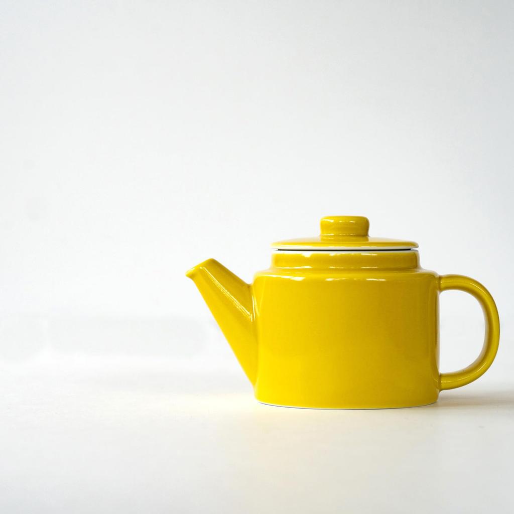 Hasami Ware [Common] Yellow Pot (Super Stainless Steel with Tea Strainer) 500ml 13872