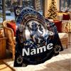 Custom Name Personalized Chelsea Football Club Print Blanket, Home Decor, Bedroom, Sofa, Camping, Couch, Gifts for Birthday Christmas