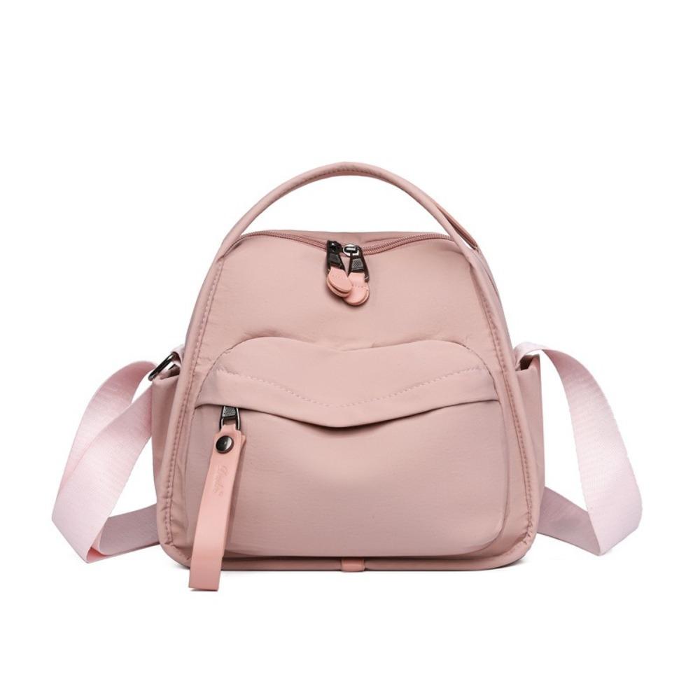 Large Capacity Single Shoulder Bag Solid Color Handbag Fashionable Commuting Bag  Outdoor розовый