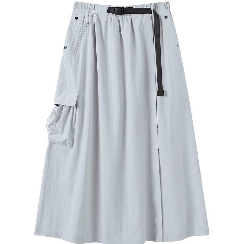 Betu Women s 2026 Summer Anti-UV Casual Workwear H-Line Midi Skirt S