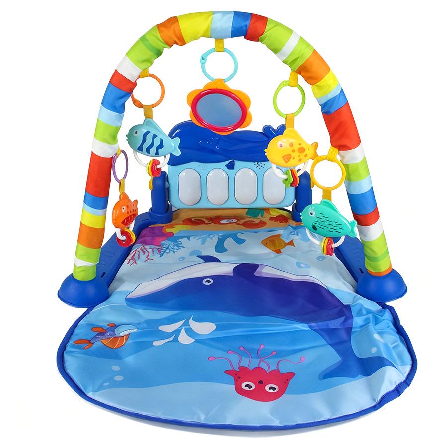 Cross-Border Baby Foot Piano Toy: Musical Fitness Frame with Rattle for 0-1 Year Olds